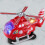 Röd helikopterleksak för småbarn 2-4 år 2