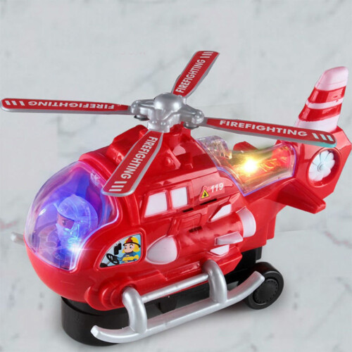Röd helikopterleksak för småbarn 2-4 år 1