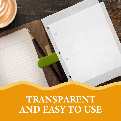 10-pak transparente PP-refillsider til kortbind 2
