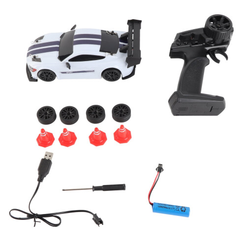 2.4GHz1: 24RC Drift Car30km/h4WD com Luzes e 1
