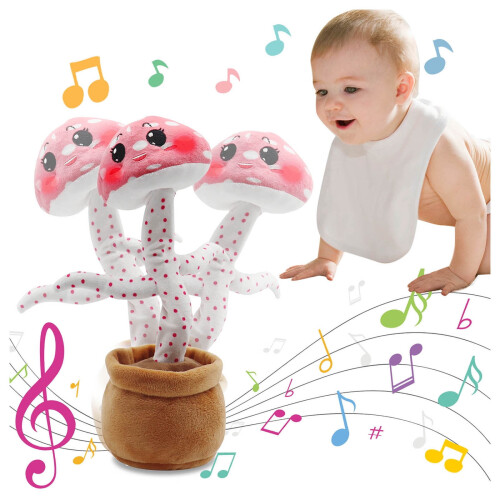 Cogumelo de Pelúcia Cantante e Dançante de 32 cm 1