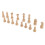 16 pièces d'échecs - Beige - Roi de 63 mm 4