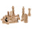 16 pièces d'échecs - Beige - Roi de 63 mm 5