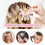 Presilhas de cabelo com flor e borla para mulheres – Pacote com 2 2