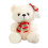Orsetto di peluche bianco con cappello, 20 cm 2
