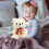 Orsetto di peluche bianco con cappello, 20 cm 4