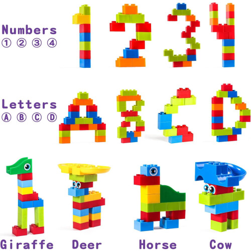 Jeu de construction classique Big Blocks – Circuit de course éducatif pour 1