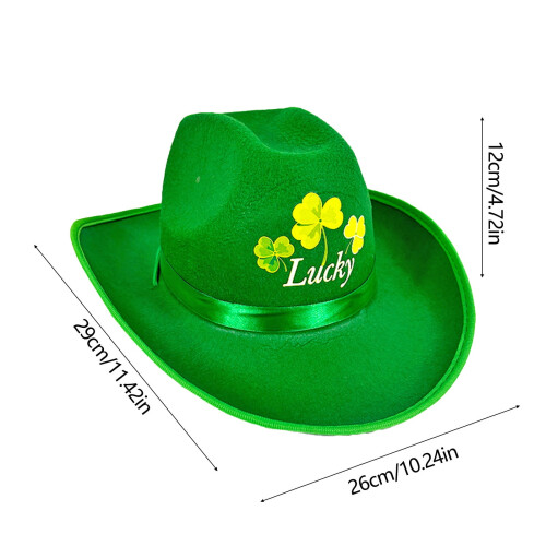 Grøn fløjls tophat til St. Patricks Day 2