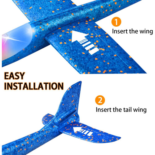 MAINYU Skumflygplansleksaker 18,9 tum 2-pack 1