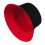 Damefiskerhat med flæsekant - Rød, One Size 4