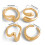 Patchwork gotische ringen van legering, set van 4 3