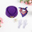 Set da assistente di volo da donna: cappello, sciarpa, guanti e 4