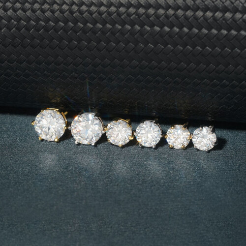 925 sterling ezüst moissanit karika fülbevaló 2