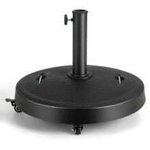 23 kg parasol stand with wheels and handles umbrella stand for umbrella poles of 38/48 mm Ø52 cm market umbrella stand