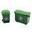 2Pcs Realistic Waste Baskets Trash Bin Model Figure Doll House 1
