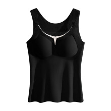 Nursing Vest for Pregnancy and Breastfeeding Front Open-Black L