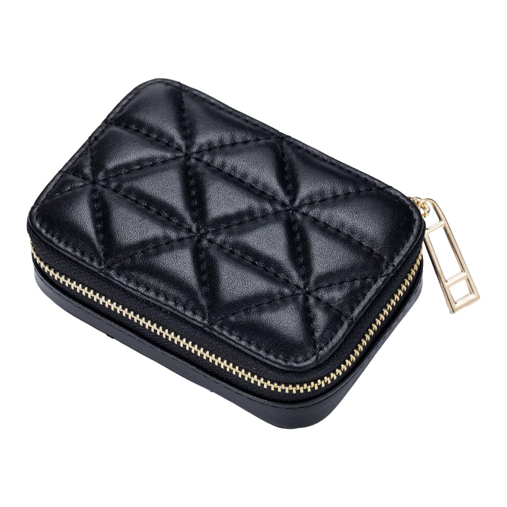 Black (, 10.5X7.5x3.5cm) Practical Mini Cosmetic Bag Stylish Lipstick Case With Convenient