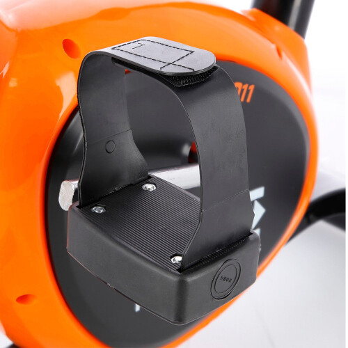 Exercise Bike, Black-Orange, Adjustable Resistance