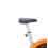 Bicicleta estática, color plata y naranja, resistencia ajustable 1