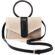 Stroh-Umhängetasche, Stroh-Clutch, Damen-Schultertasche, Damen-Clutch, Umhängetasche, handgefertigt, Sommer