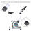 Magnetische hometrainer, wit, verstelbare weerstand 2