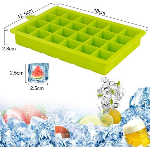 Ice Cube Tray, 3 Pieces Silicone Ice Cube Shape Ice Cube Tray With Lid Ice Cube Tray, Ice Cube Trays