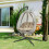 Hanging Egg Chair, Folding Texteline Swing Hammock 4