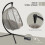 Hanging Egg Chair, Folding Texteline Swing Hammock 6