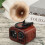 Fonografo vintage, mini carillon marrone 1