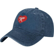 Hjerteformet Amor Baseballkasket – Justerbar Cotton Dad