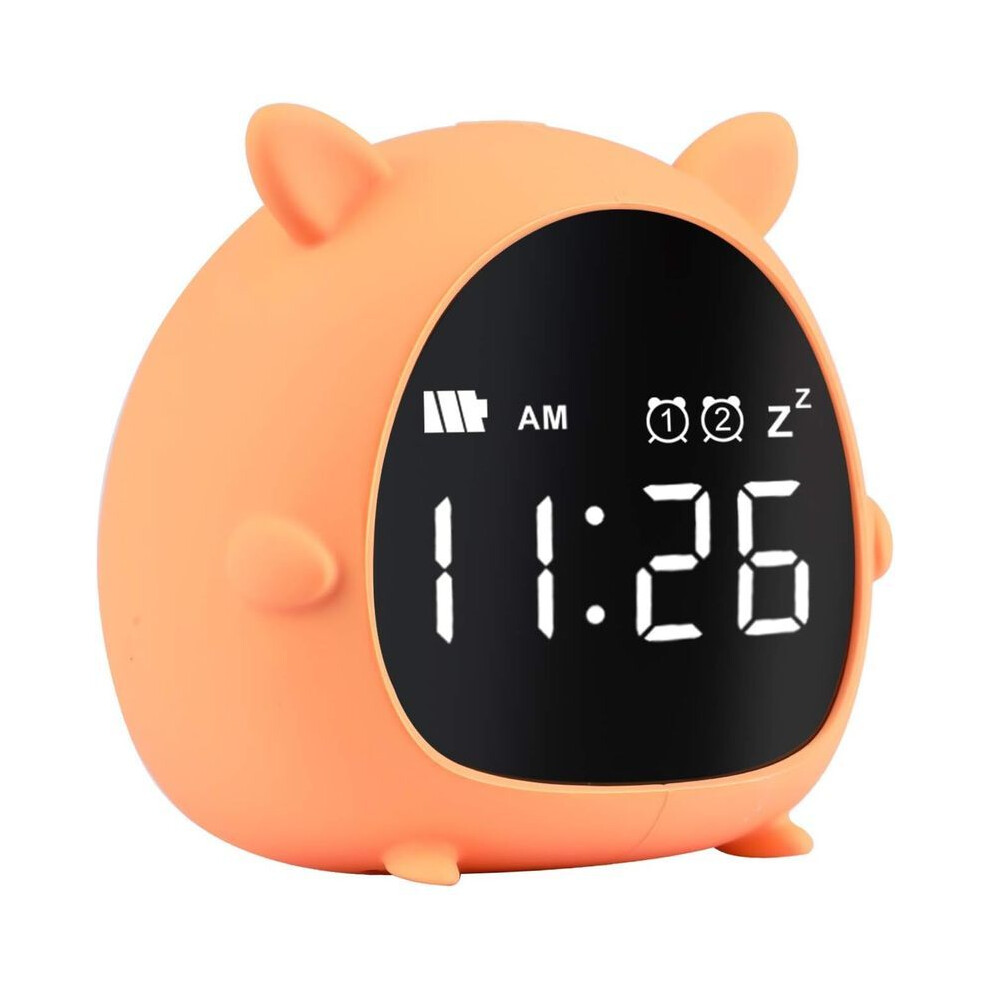 Digital Kids Alarm Clock, Cute Kids Alarm Clock With Countdown / Snooze / 2 Alarms / Voice
