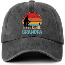 Sjov Reel Cool Grandpa Baseballkasket, Justerbar