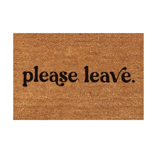Funny 'Please Leave' Doormat Polyester40x60cm