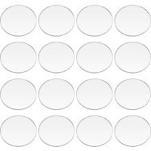 30 stk. runde akrylskiver i klar akryl, 49,5 mm x 2 mm
