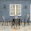 Set of Four Stackable Mesh Seat Chairs - Dark Grey 8