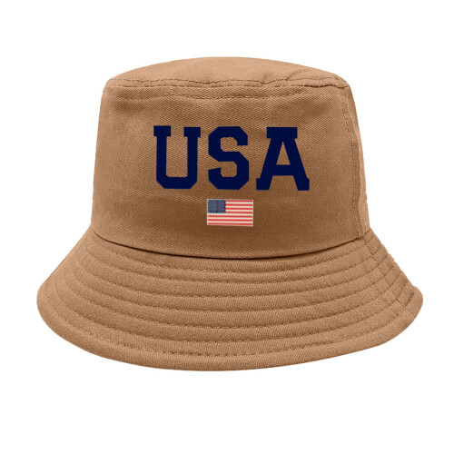 Amerikansk flag-bøllehat – Solhat i bomuld til 4. juli 1