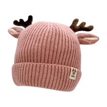 Klassisk strikket julehue med pompon, én størrelse