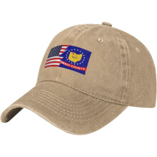 Wood County Ohio Flag Baseballkeps Unisex Justerbar