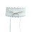 Damesriem met brede kanten taille, wit 1