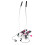 Stepper with Movable Arms and Ropes, Pink-White 1