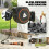 Outsunny Outsunny 25m Retractable Hose Reel Wall Mounted with Auto Retraction 5