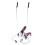 Stepper with Movable Arms and Ropes, Pink-White 4