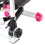 Stepper with Movable Arms and Ropes, Pink-White 6