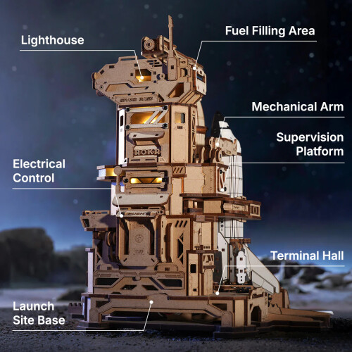 ROKR Space Shuttle 3D Wooden Puzzle 1