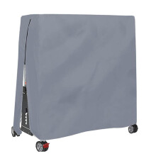 Vízálló és porálló kültéri pingpongasztal huzat 165x70x185cm, pingpongasztal huzat 420D Oxford, szürke