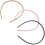 Conjunto de 3 faixas de cabelo trançadas para meninas, rosa 1
