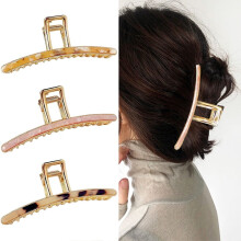 Pinzas de mariposa de acetato y metal (3 unidades)