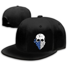 Gorra snapback plana con visera de calavera para hombre
