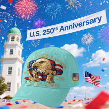 Gorra de béisbol patriótica del 250 aniversario – Ajustable