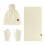 Damen-Wollmütze, Schal & Handschuhe Set 1
